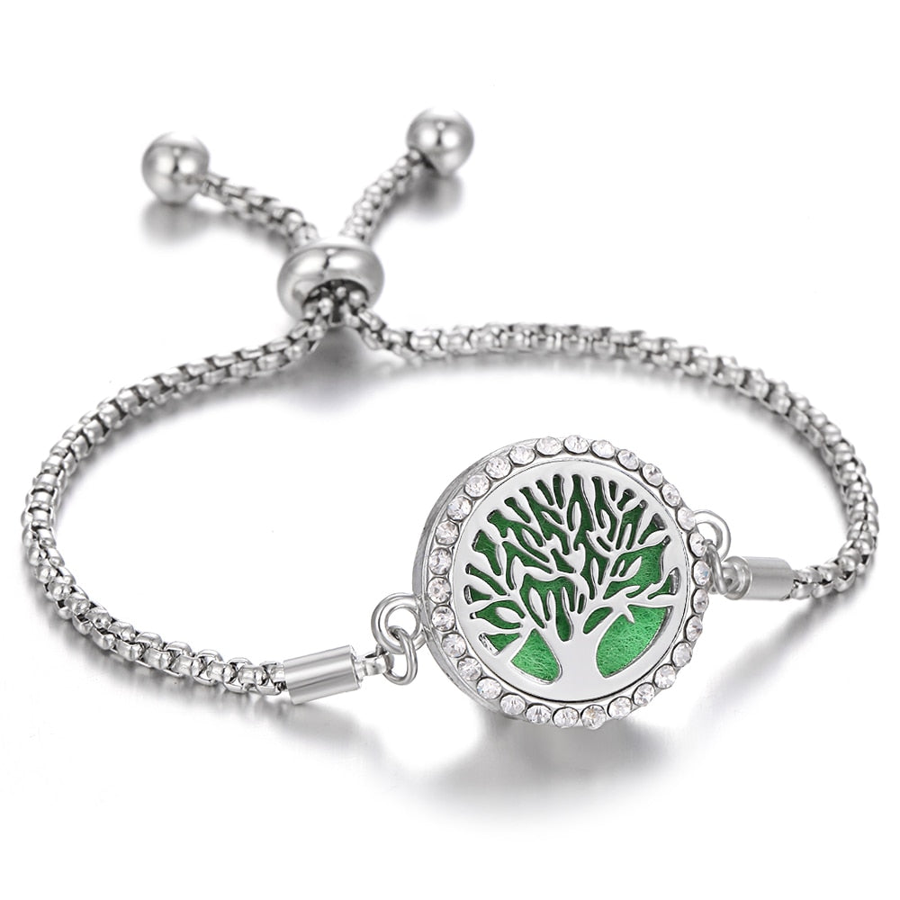 Pulseira Medalhão para Aromaterapia - Ajustável