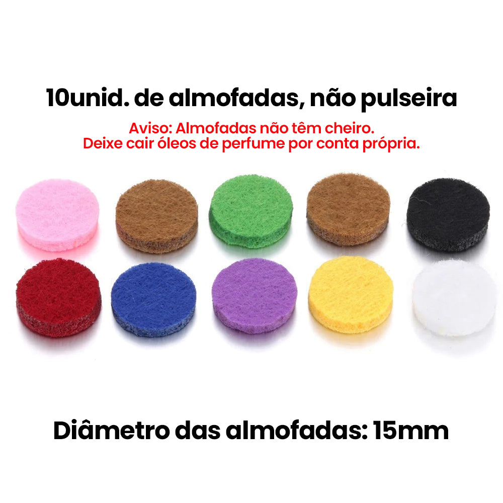 Pulseira Medalhão para Aromaterapia - Ajustável