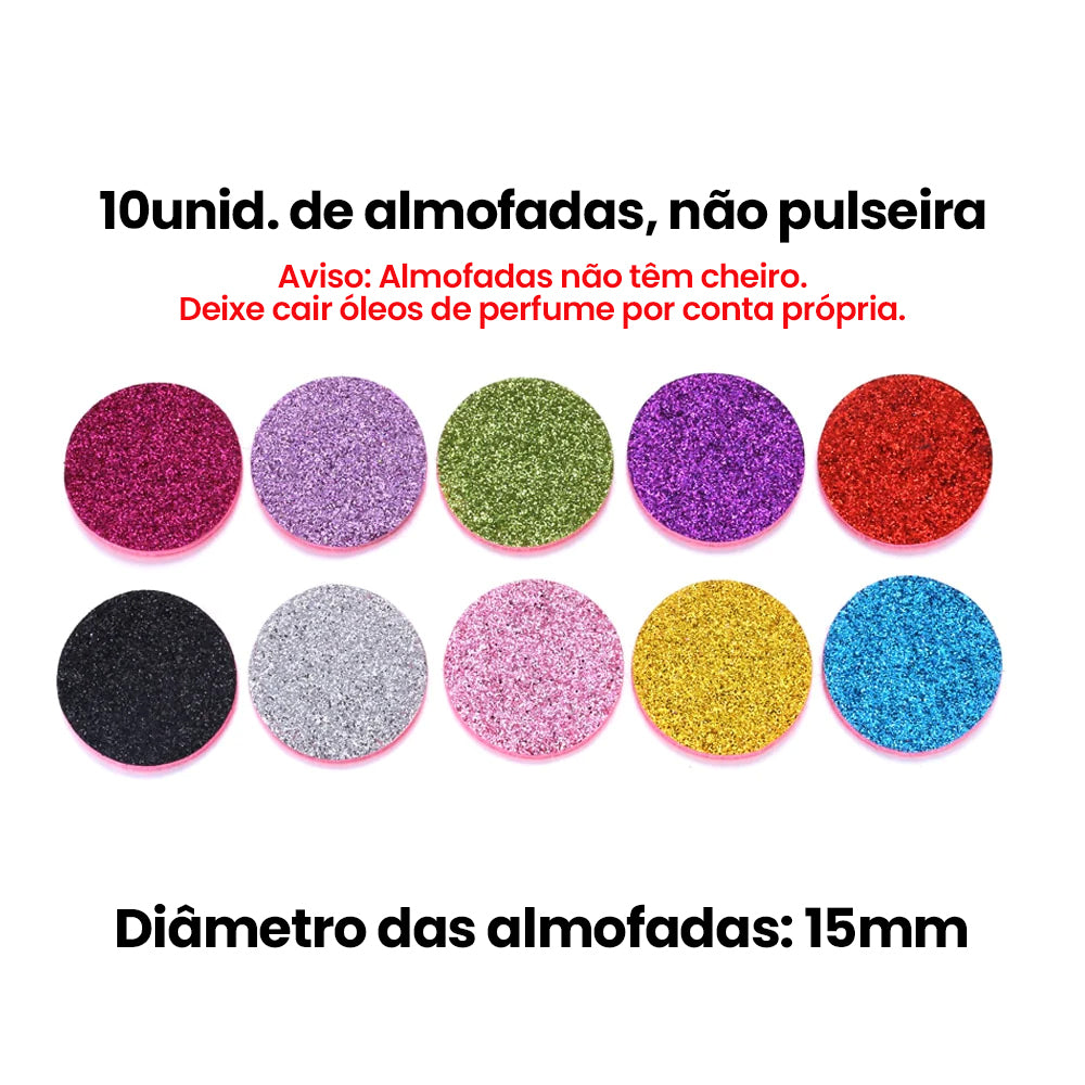 Pulseira Medalhão para Aromaterapia - Ajustável