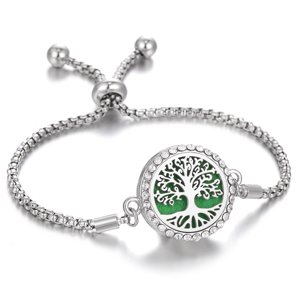 Pulseira Medalhão para Aromaterapia - Ajustável