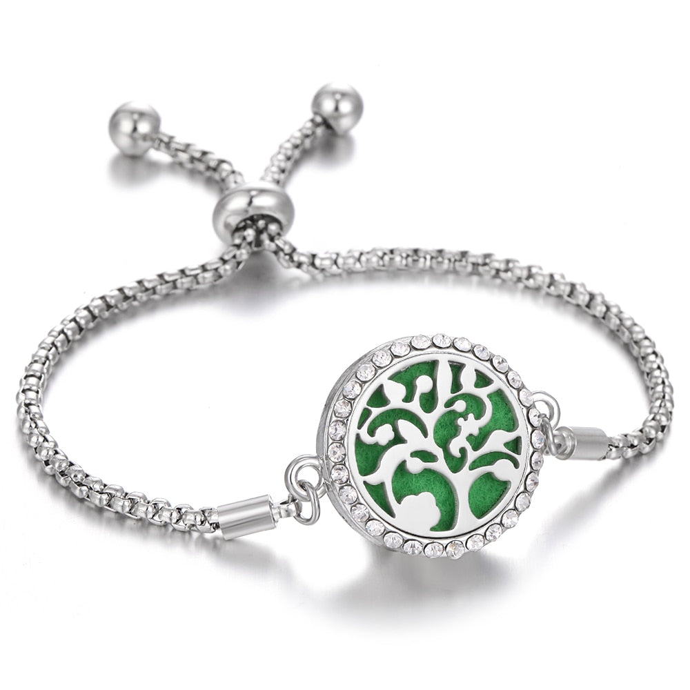 Pulseira Medalhão para Aromaterapia - Ajustável